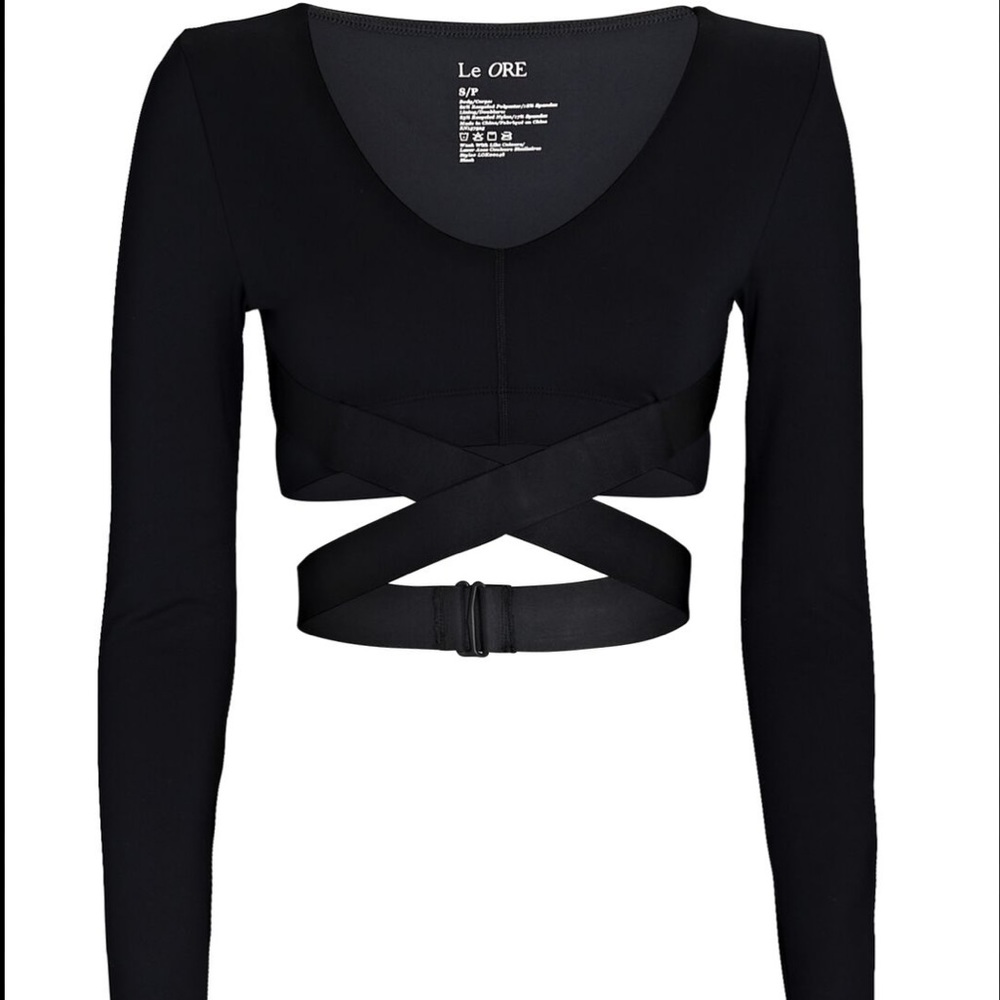 LE ORE Corso Crossover Long Sleeve Top